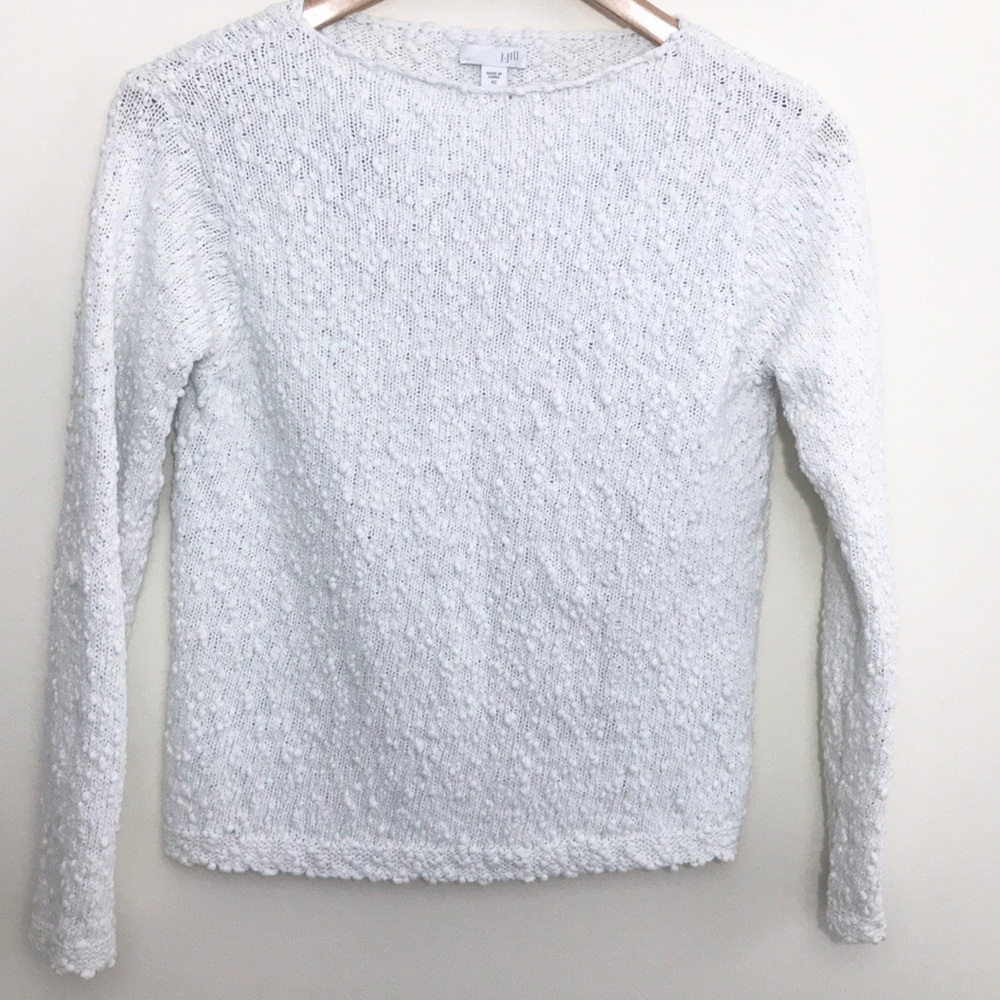 |J Jill| Textured Cotton Pullover Sweater Sz XS